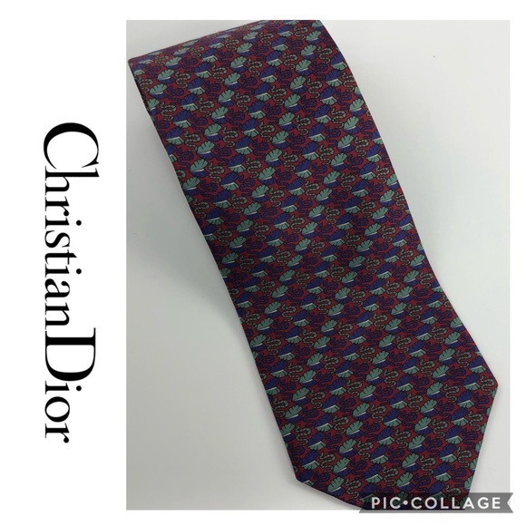 Christian Dior | Snake Print Necktie - Picture 1 of 6